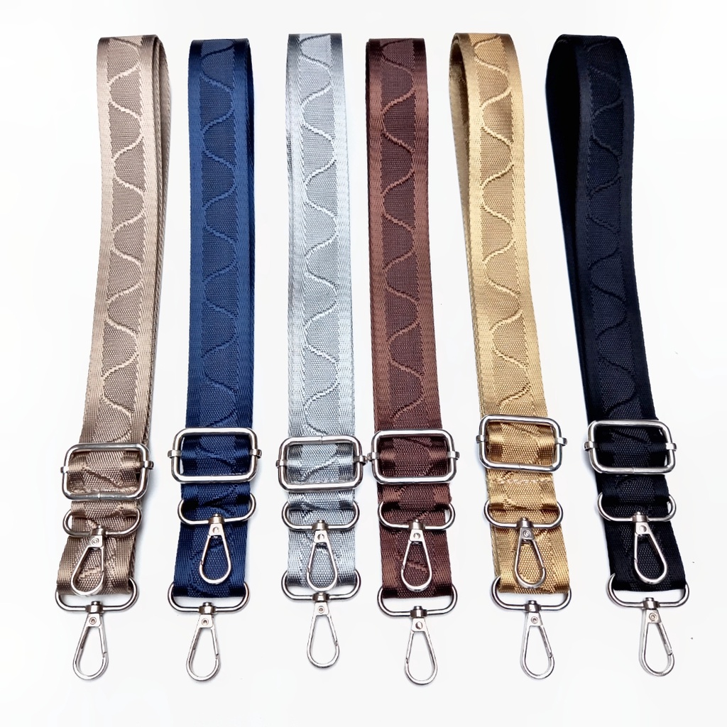 MURAH TALI TAS SELEMPANG STRAP POLYESTER POLOS TEBAL UKURAN BESAR IMPORT