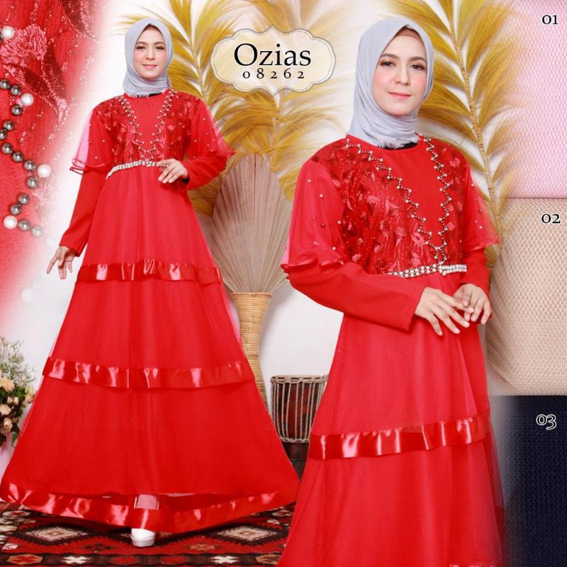 Gamis Vivorie Original Import V01 - Dress Premium - Gaun Pesta - Baju Wanita