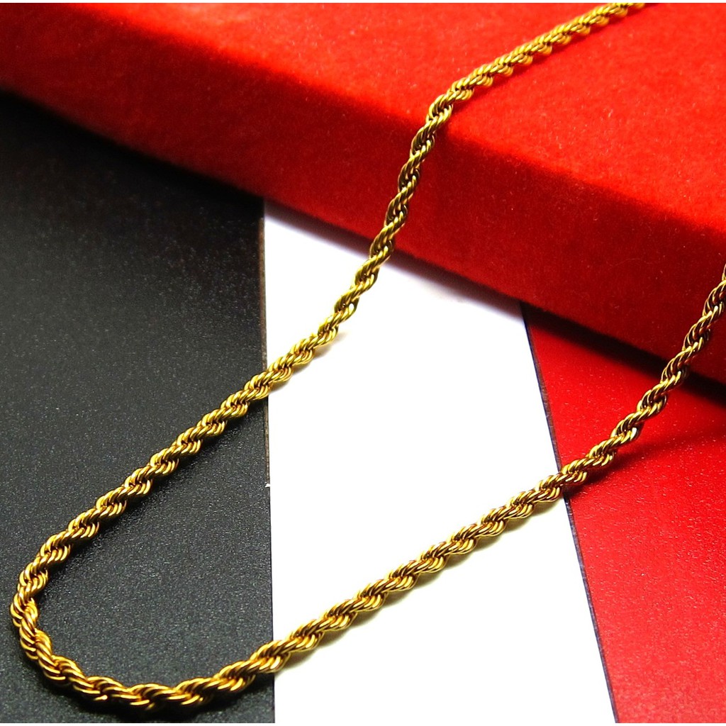 Kalung Titanium Tambang [50 x 2mm]