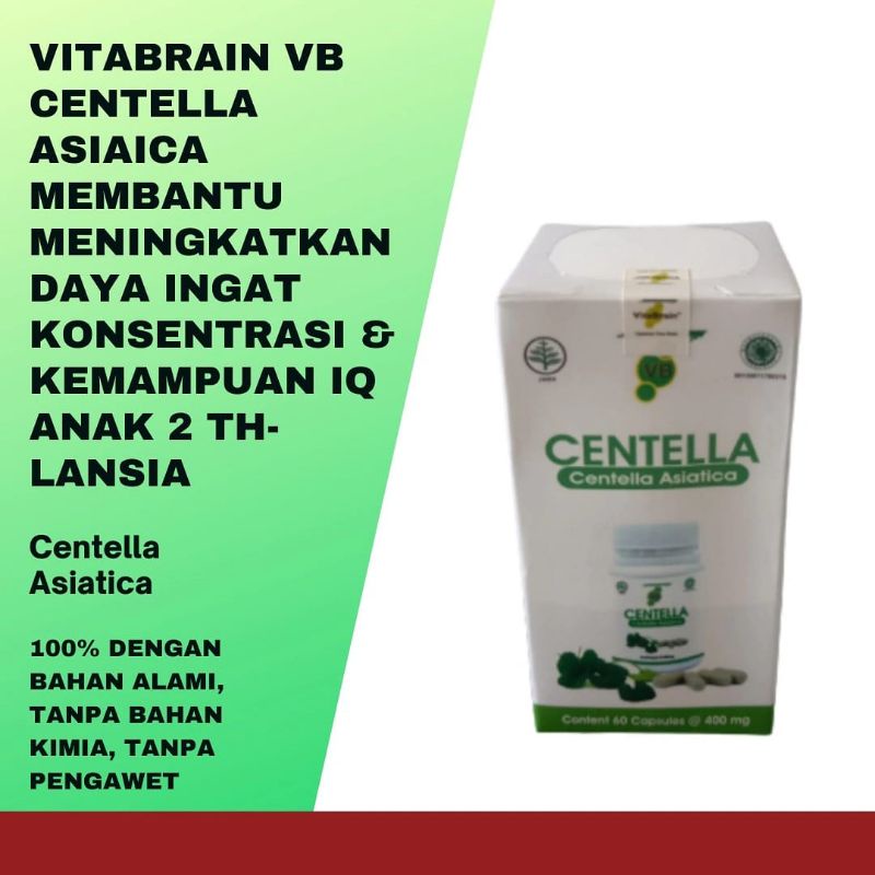 Vitabrain VB Centella | Vitamin Otak Untuk Anak Dewasa Remaja