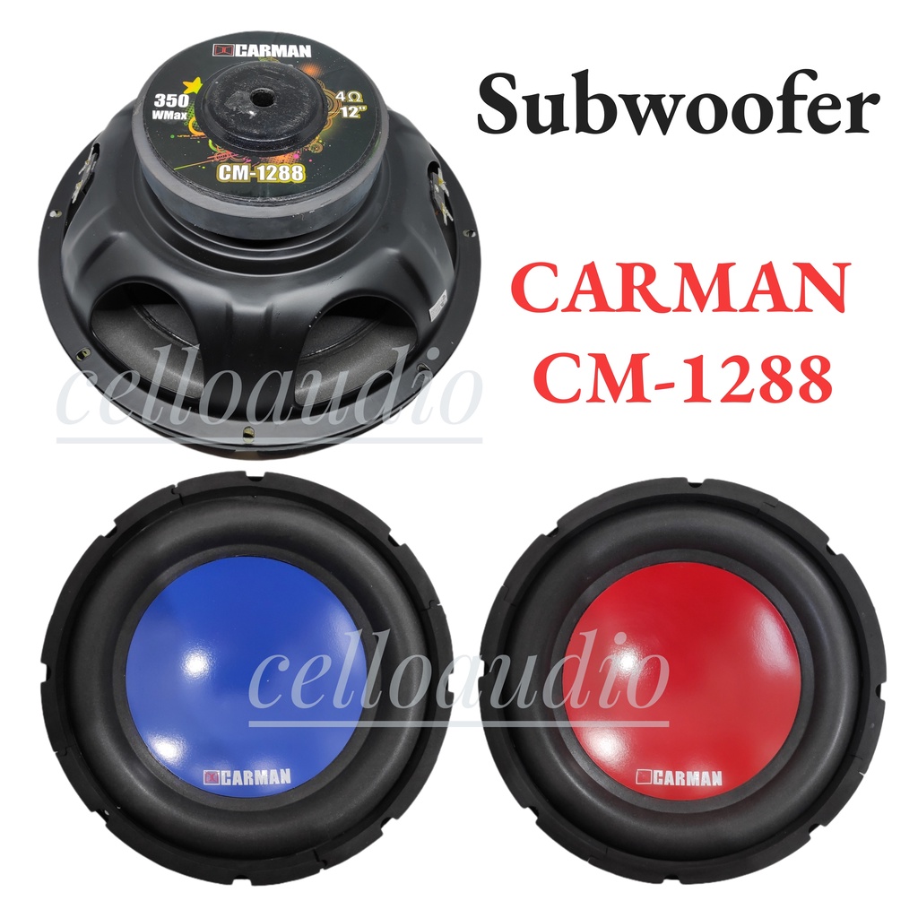 Speaker Subwoofer 12" Carman CM-1288 Double Coil 12 Inch CM1288
