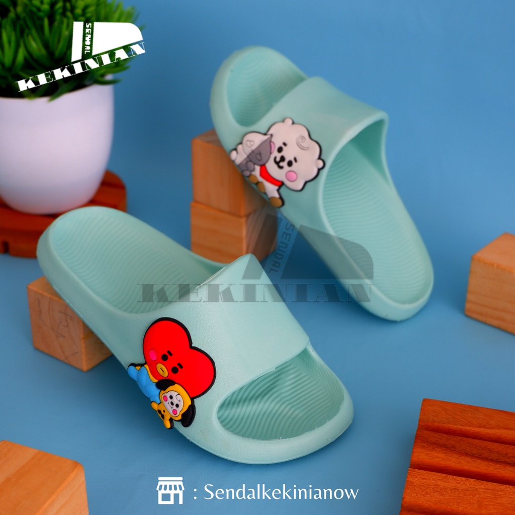 Sandal Slop/Sendal Slide anak-anak Laki-Laki Perempuan Lucu Karakter Anti Air tidak licin dan ringan