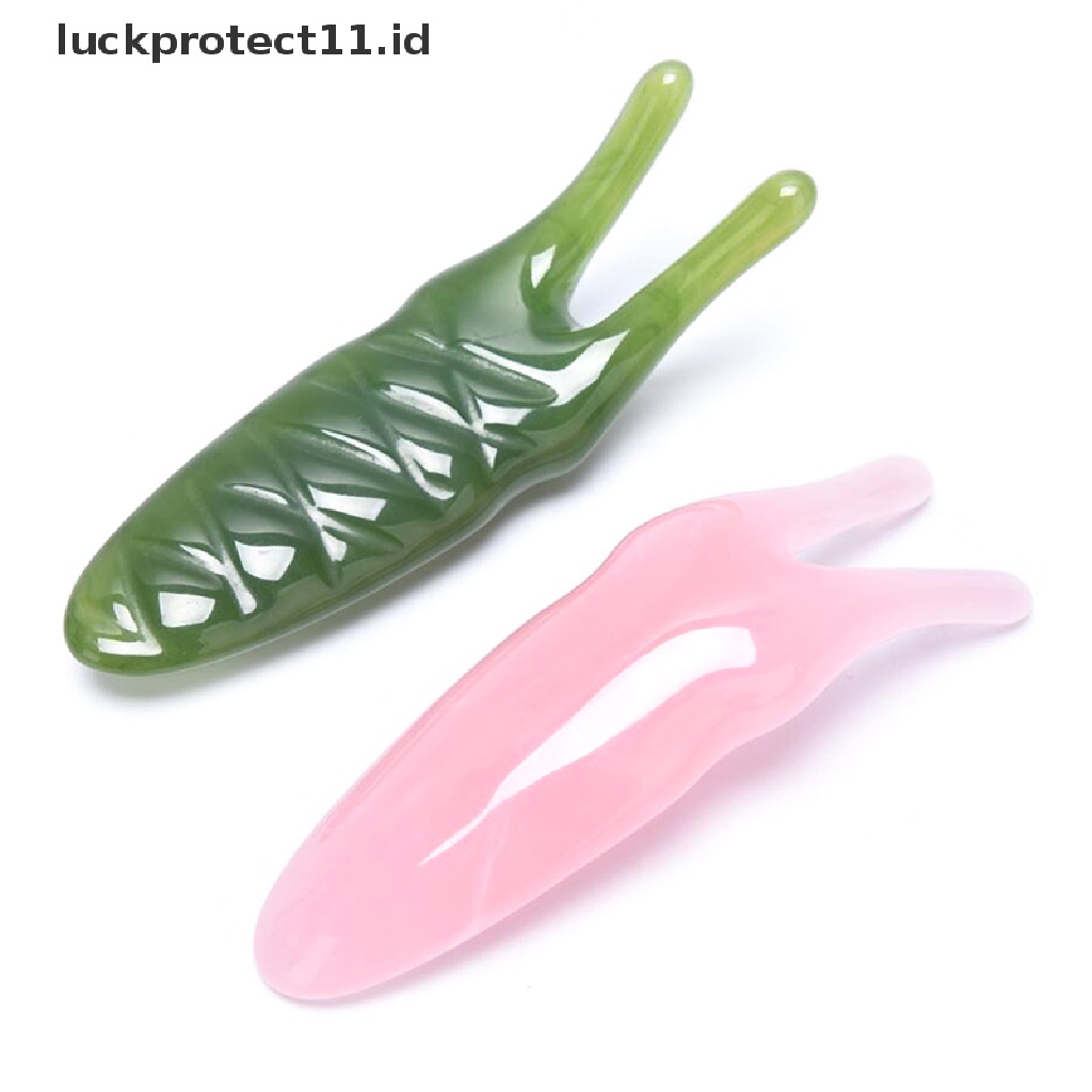 &lt; Luckprotect11. &lt; LuckproteksiId &gt; Alat Pijat Gua Sha Kristal Alami Untuk Wajah / Mata / Hidung