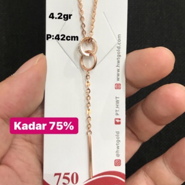 Kalung Emas Asli Kalung Emas Kadar 750 Toko Emas Toko Mas asli Perhiasan Kalung Emas Perhiasan Emas
