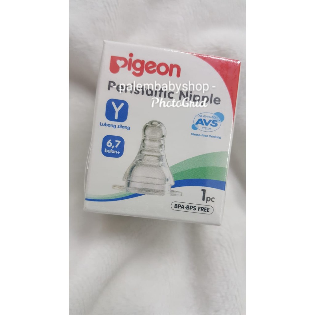 Pigeon peristaltic nipple/dot baby isi 1pc S.M.L.Y
