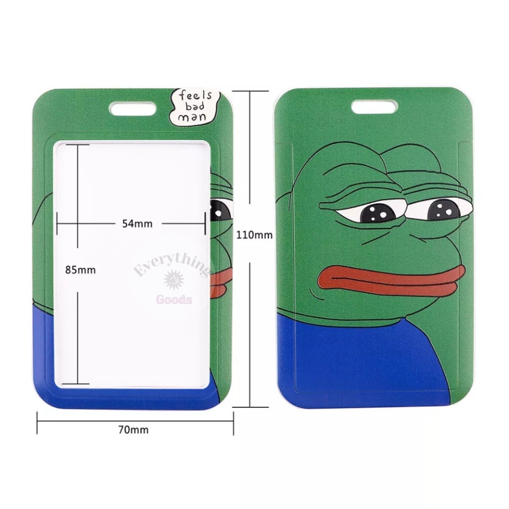 

Everything Goods - BH000066 Sad Frog Badge Holder ID Card Holder Name Tag Lucu