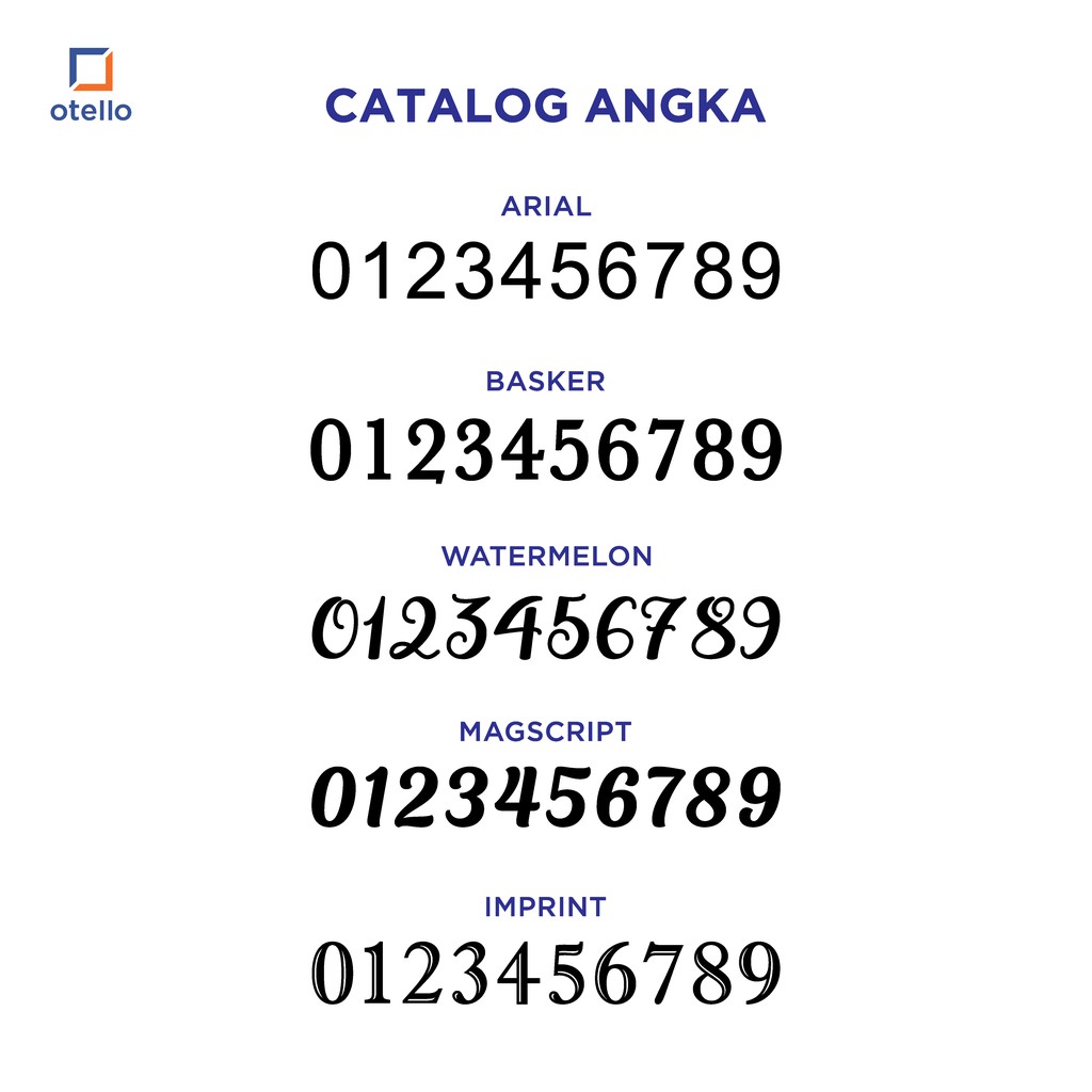 Angka Kayu | Tinggi 40 cm