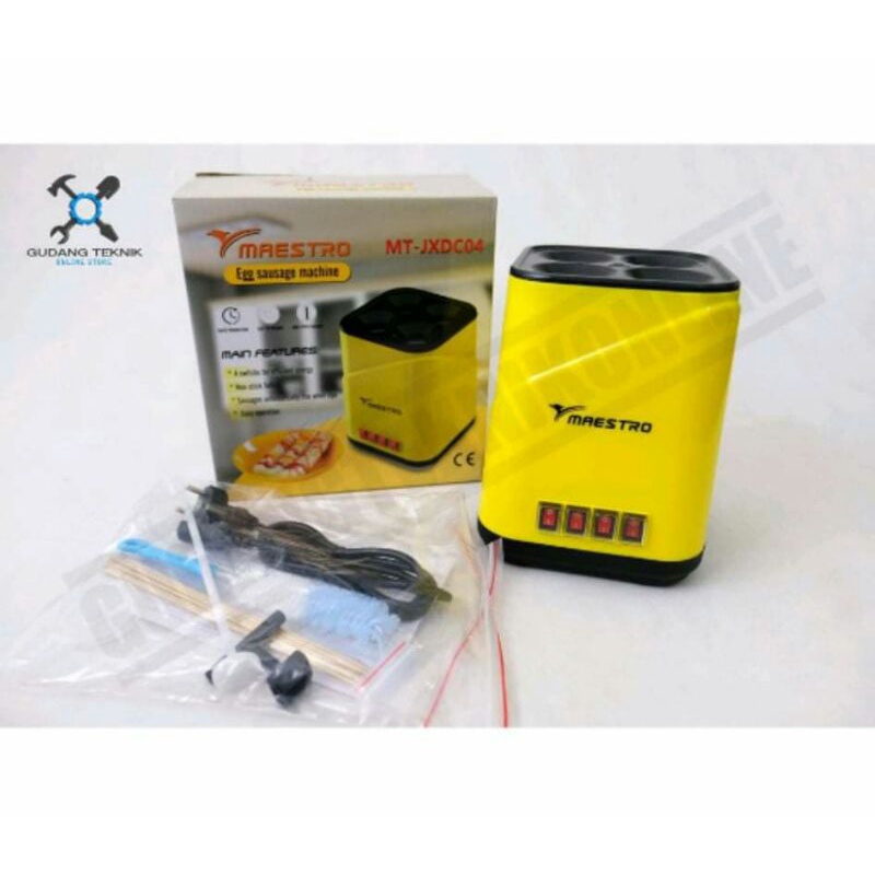 Mesin Sosis Telur 4 Lubang Maestro / Mesin Sostel 4 Lubang Elektrik Maestro / alat pembuat sosis tel