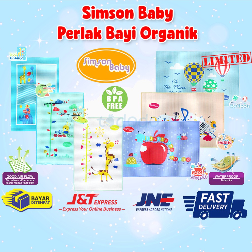 Promo Simson Baby Perlak Bayi Organik / Alas Ompol Bayi