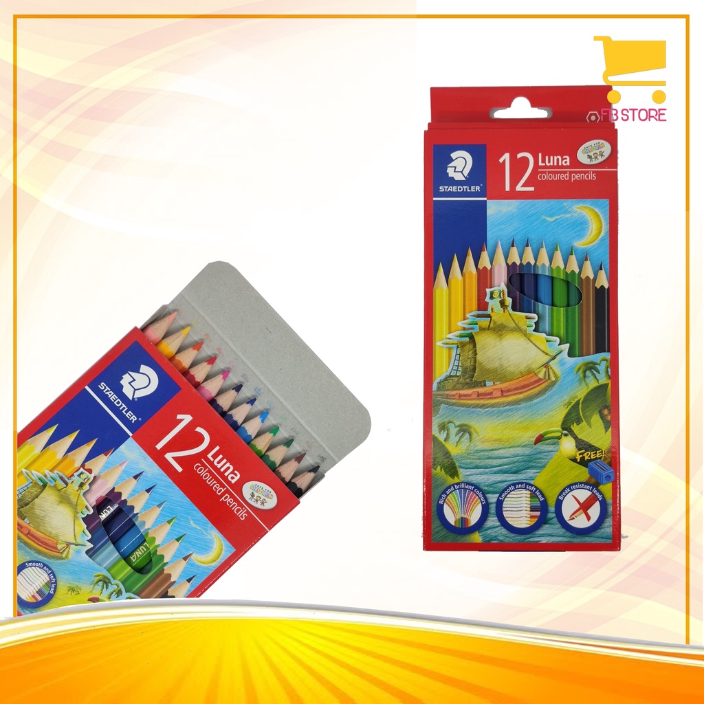 

Pensil Warna Staedtler Luna Panjang 12 Warna / 12 Colored Pencils