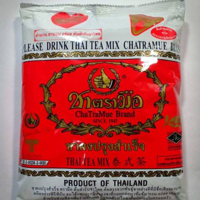 Thai tea chatramue / number one teh thailand 400gr