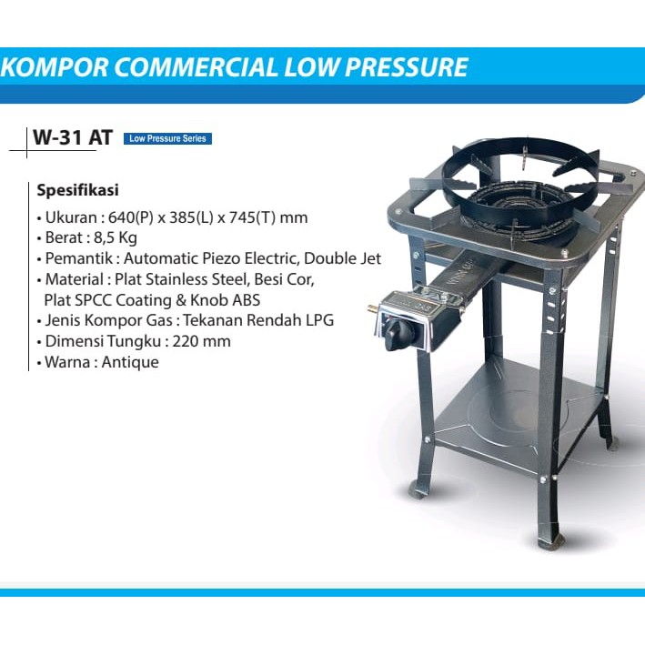 KOMPOR WINN GAS COMMERCIAL LOW PRESSURE W 31AT