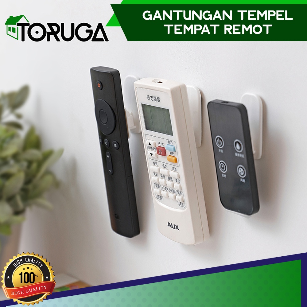 TEMPELAN HOOK REMOTE AC TEMPELAN GANTUNGAN DINDING SERBAGUNA ISI 2 SET