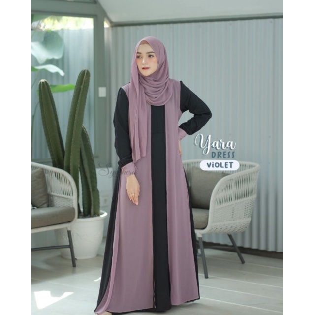 Gamis set pasmina yara dress by syanthesa