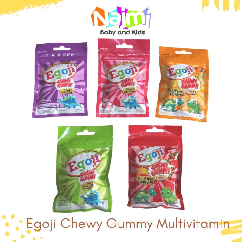 Egoji Chewy Gummy Multivitamin Anak (1 Sachet)