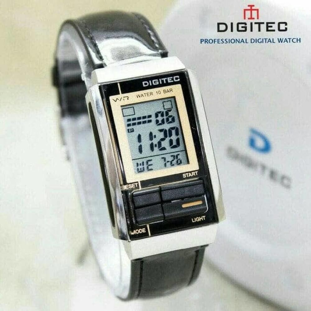 Jam Tangan Wanita Digital Digitec DG-3052T hitam. Kwalitas Original
