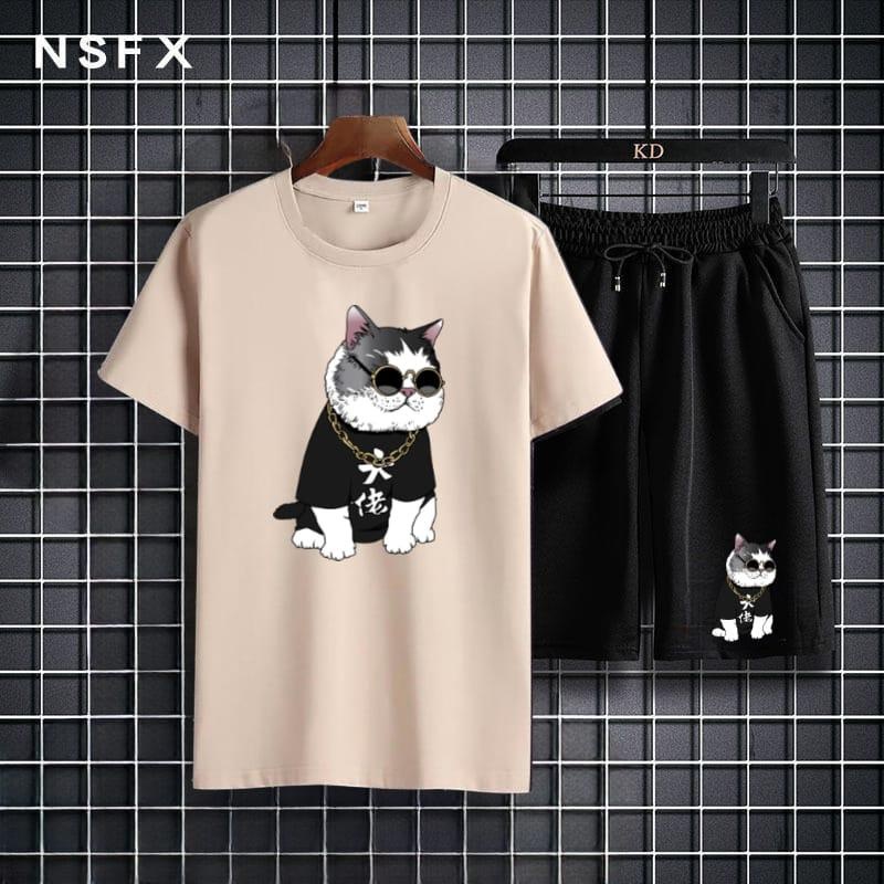 tototashop.Bisa Cod Setelan Baju Lengan Pendek Plus Celpen/SETELAN KUCING CS/Setelan Model Terbaru /Setelan Paling Murah /Setelan Paling Keren .SIZE , M , L , XL ,