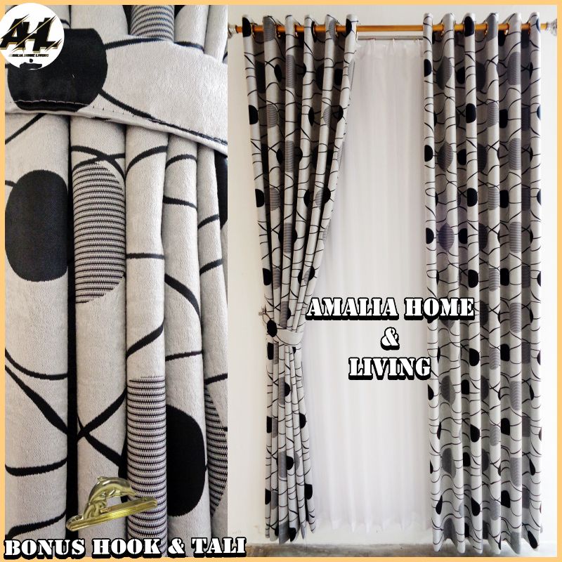 Gorden Jendela Pendek Kamar Tidur Minimalis dan Kekinian Blackout Bludru Import