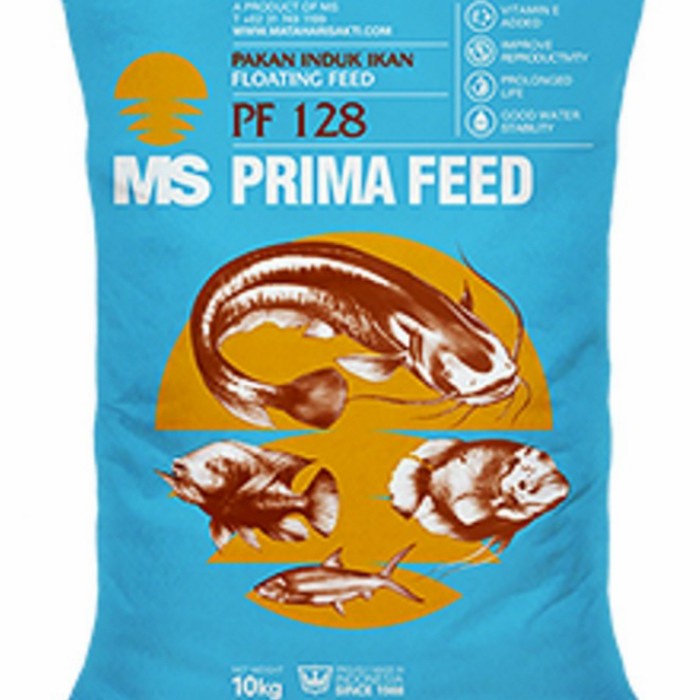 Pakan Makanan Indukan Ikan Lele Nila Gurame Pelet PF 128 Repack 1 kg