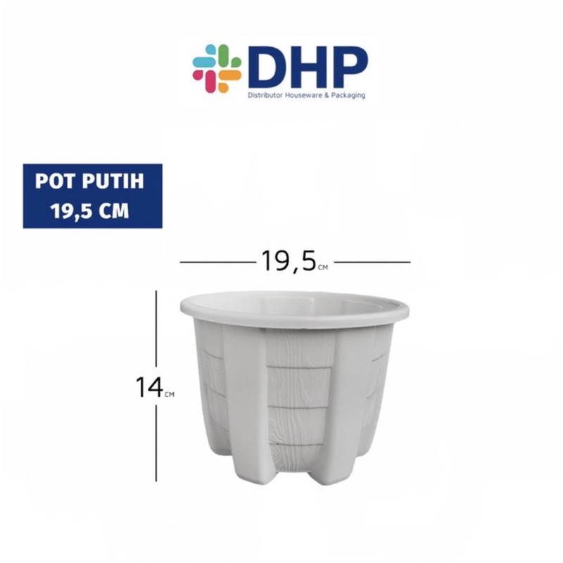 Pot Flora M (D=19,5cm ) / Pot Plastik Gantung / Pot Tanaman Gantung