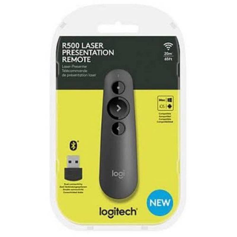 LOGITECH R500 Laser Presentation Remote Laser Pointer Presentasi ORIGINAL