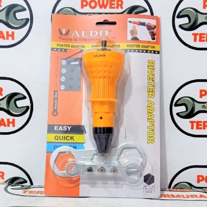 Aldo Adaptor Rivet ke Bor Riveter Adaptor Bor Tangan