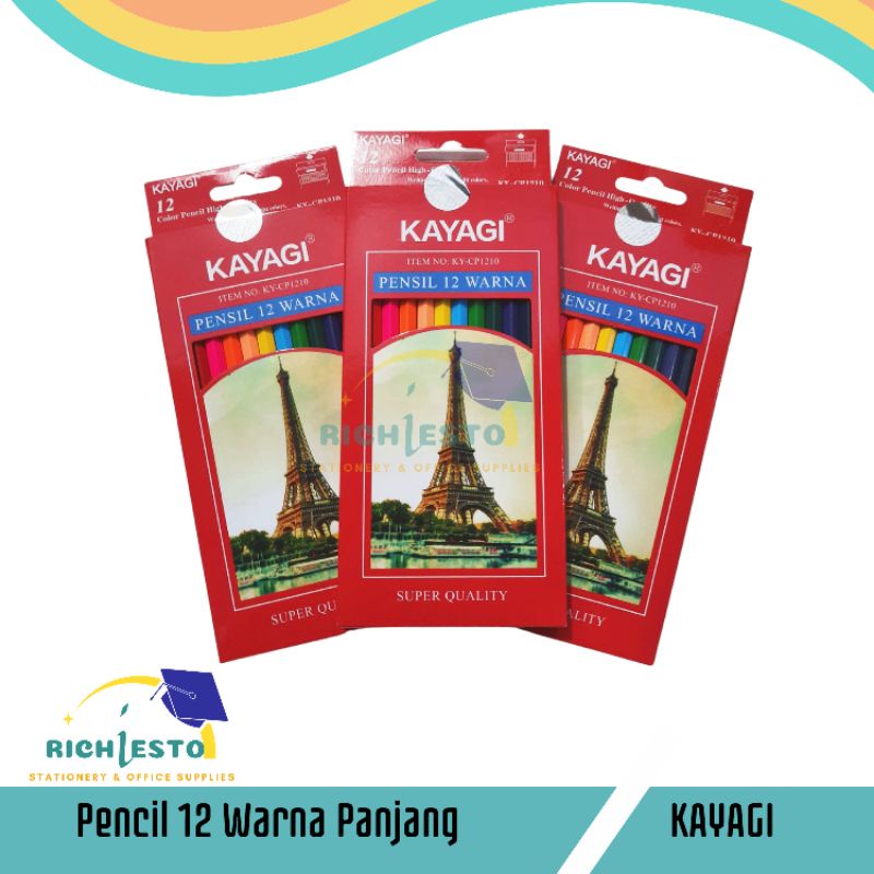 

Pencil 12 Warna Kayagi Panjang Pendek