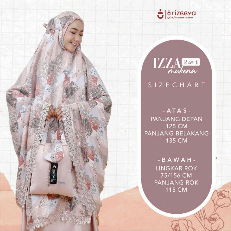 Mukena Orizeeya Izza Pink Best Seller