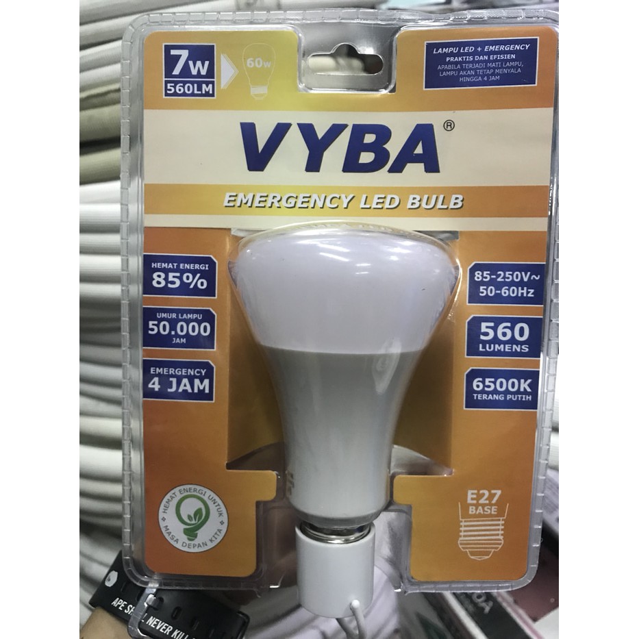 KPS-293 LAMPU LED EMERGENCY 7W 7 W 7WATT 7 WATT VYBA