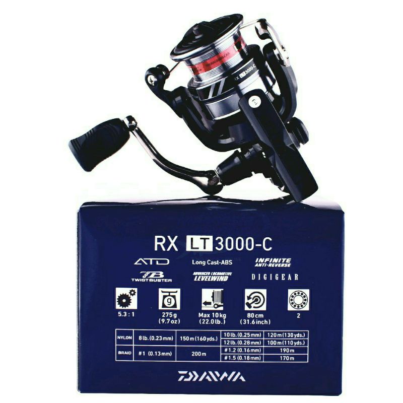 Reel Daiwa RX LT 1000 2000 2500 3000 4000 5000  | SPINNING | KOLAM | LAUT | ALAT PANCING UNGGULAN