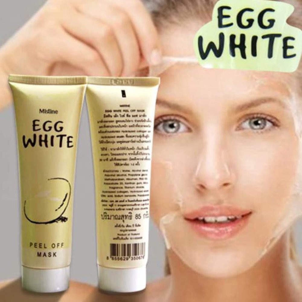 Hanasui Egg White Mask Peel Off Masker Pencerah Wajah kemasan Botol Tube