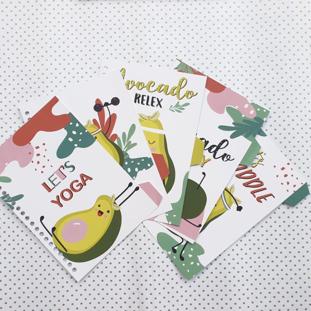 

Pembatas Binder Avocado ukuran A5 B5 / 20 26 Ring