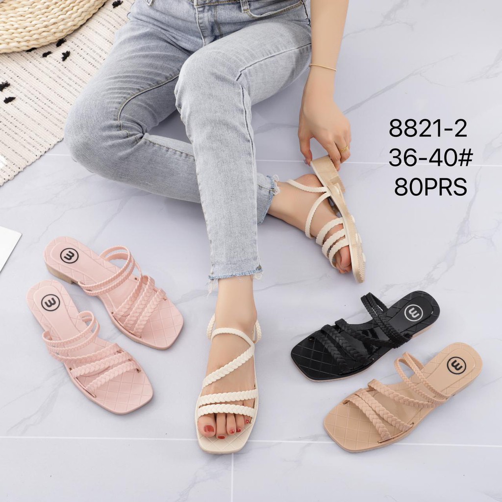 Sandal Flat Import ZIDAN / Sandal Jelly 8821 - 2