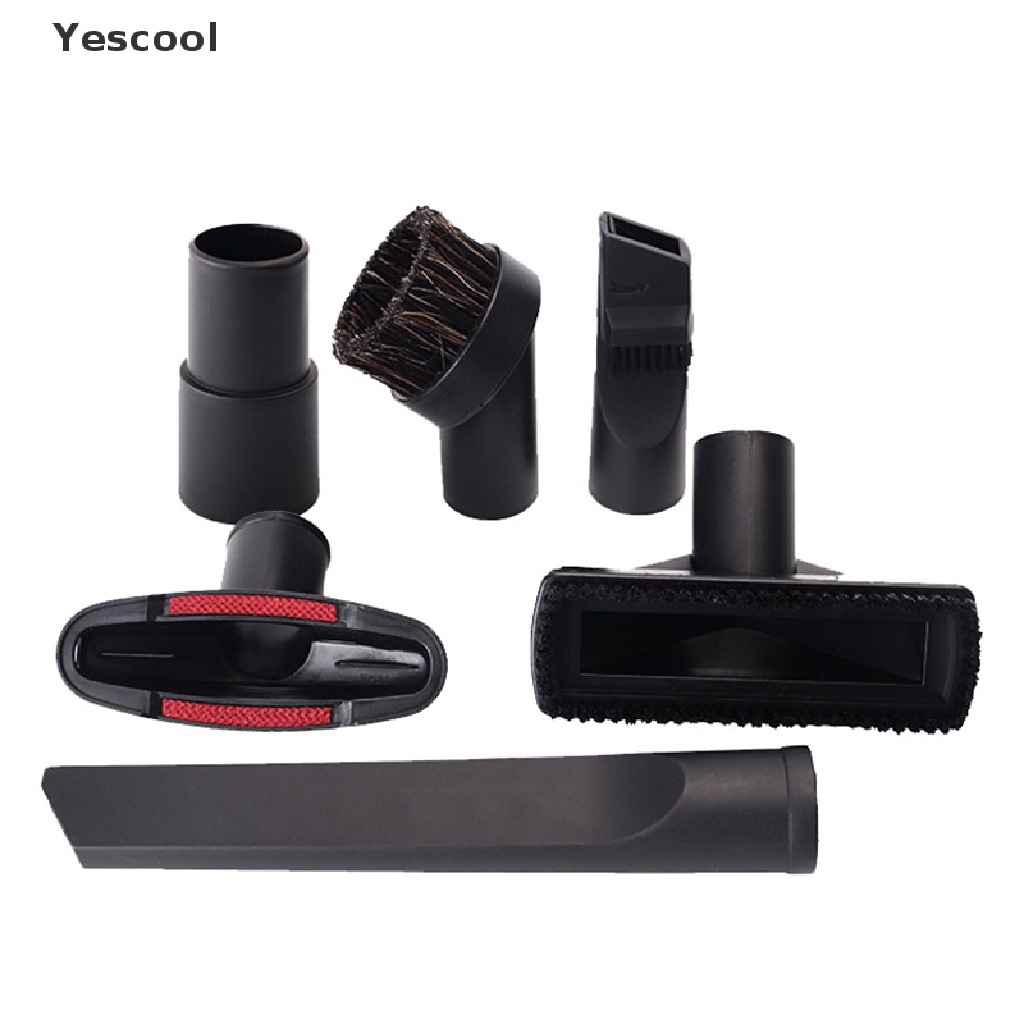 Yescool 6Pcs nozzle Sikat vacuum cleaner universal 32mm