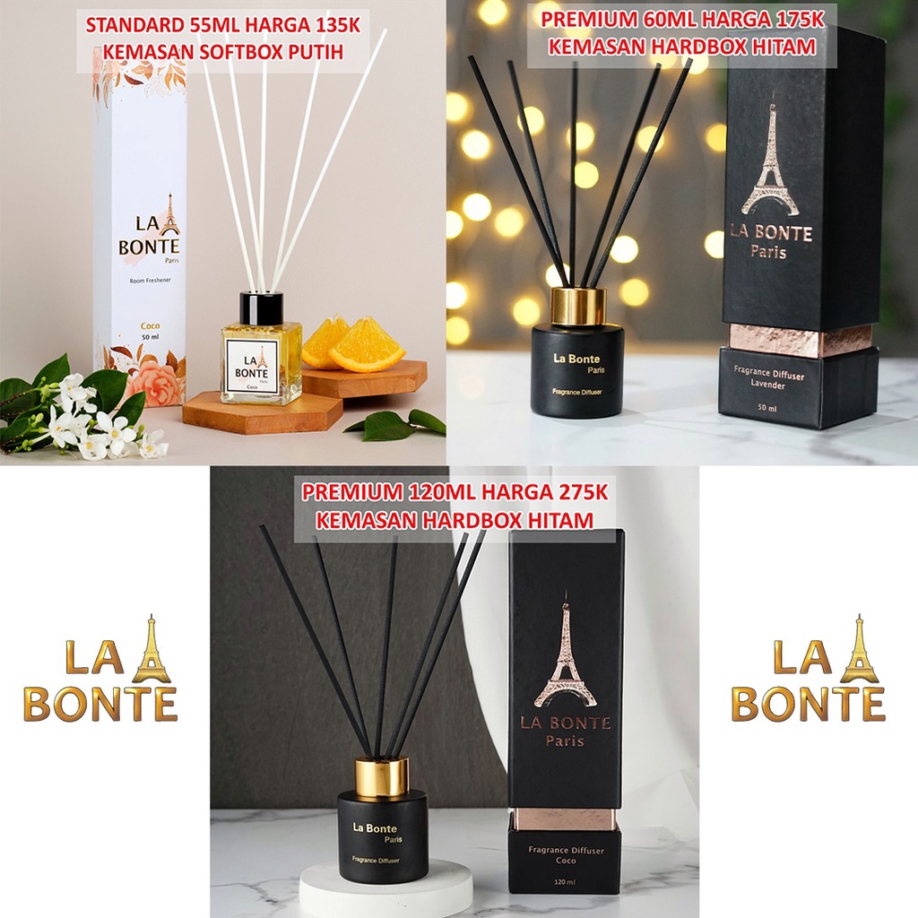 LaBonteParis High Quality Reed Diffuser Pengharum Ruangan Aromaterapi 50 / 120ml