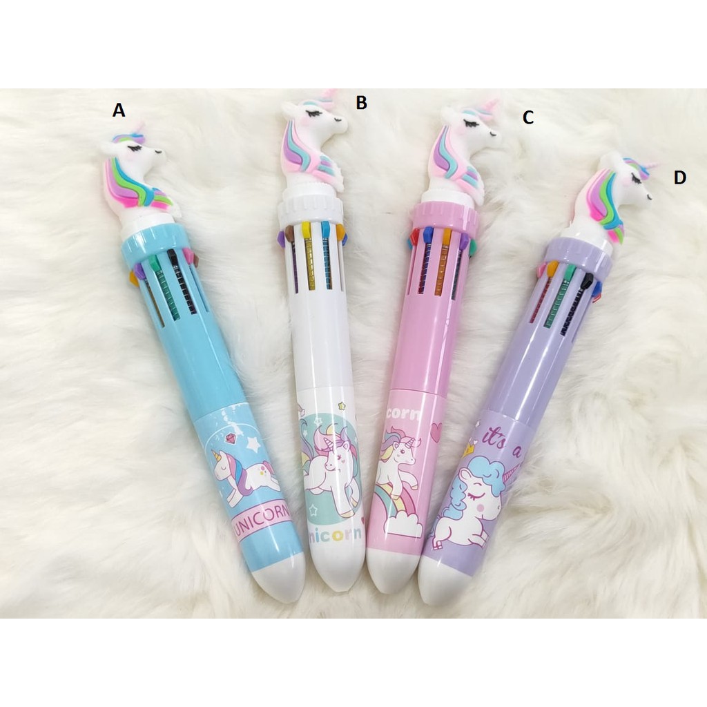 

Mixthings Unicorn 10 in 1 Pen - Pena Kece Terbaru / Pena Sekolah / Pena Murah / Cute Pen