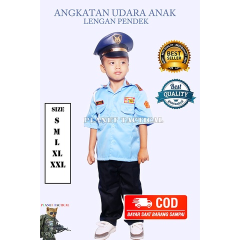 BAJU SERAGAM  TNI AU ANAK KOSTUM ANGKATAN UDARA CILIK