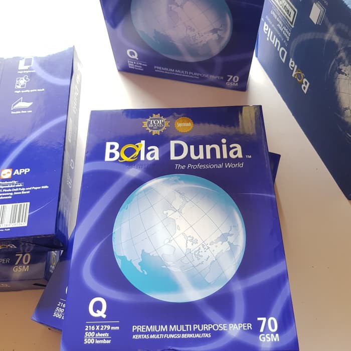 

Bola Dunia 70g Q Quarto kertas print kertas fotocopy bola dunia