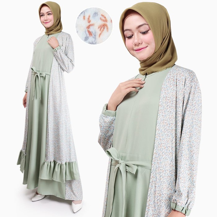Fd76 Gamis Wanita Remaja Terbaru Nibras Nb A05 Original Yang La UM253  | Erina Maxi | Dress Muslim