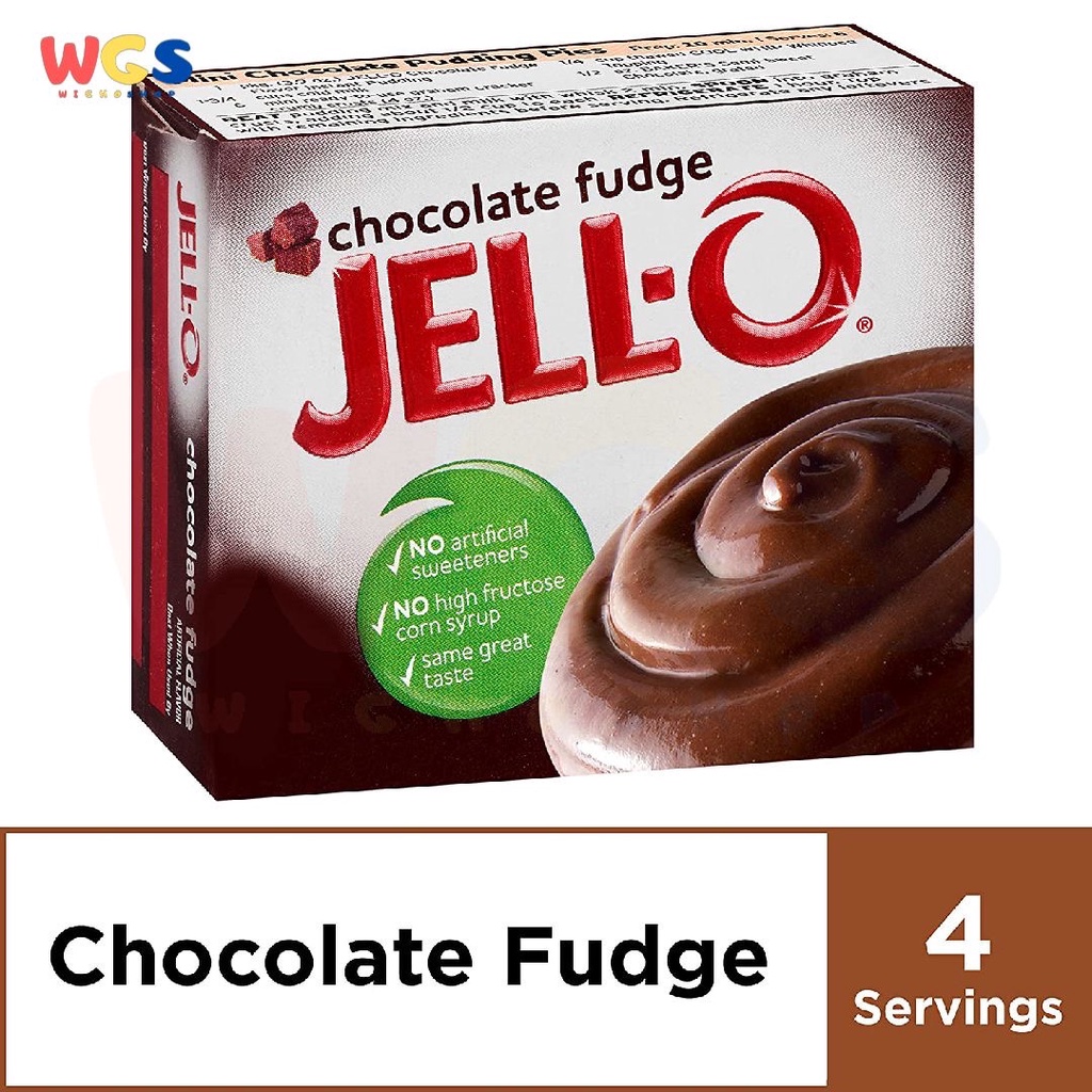 Jell-O Chocolate Instant Pudding &amp; Pie Filling Gelatin 3.9oz 110g