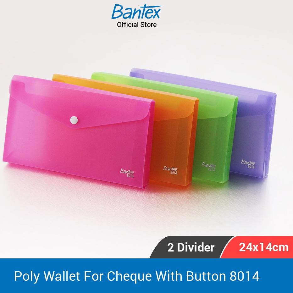 Penjualan Ekonomis Bantex Poly Wallet For Cheque (2 Divider) #8014