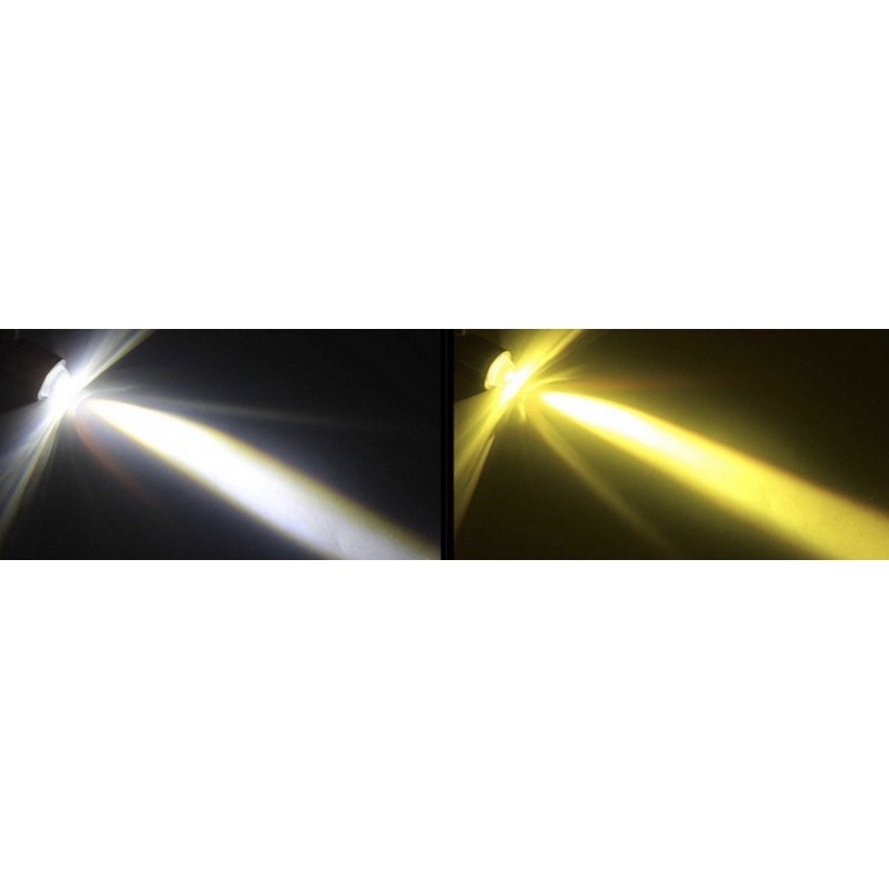 PROMO LAMPU LED H4 LASER 2WARNA PUTIH KUNING MXKING VIXION CBR CB NINJA BYSON SCOOPY DLL ( H4 PUTIH KUNING )