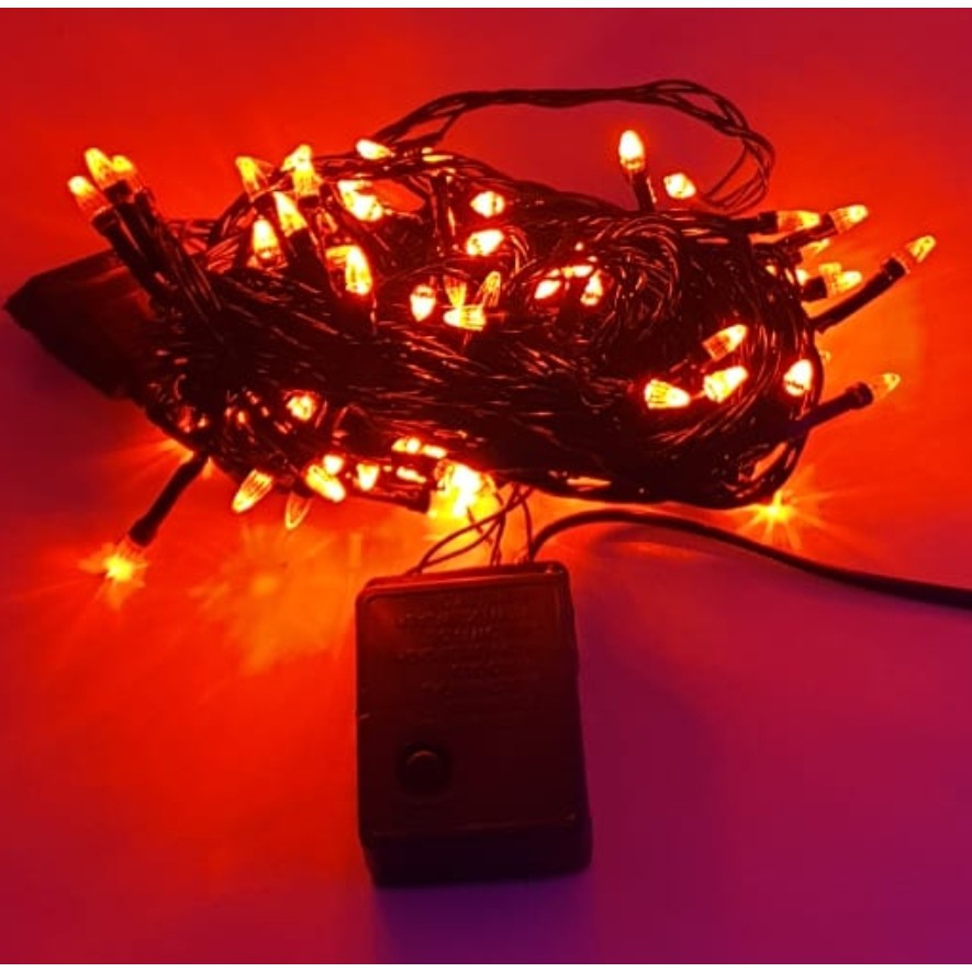 Rocia A8 Lampu Hias Tumblr 100Led Full Lancip 9,5mtr Merah