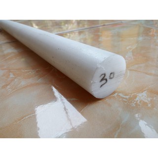 Teflon Putih Od 30Mm / Teflon Bahan Batangan Per 10Cm
