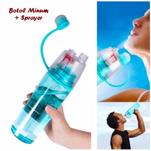 [450gr] LIVING TOWN - Botol Minum New B Sport Spray Water 600 ml / Botol Minum SEMPROT