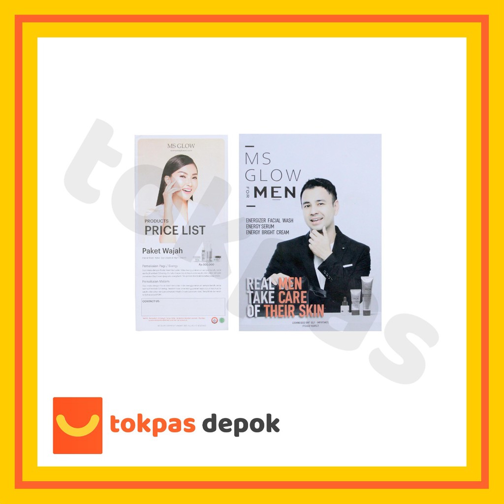 Brosur Price List Produk MS Glow / Katalog MS Glow