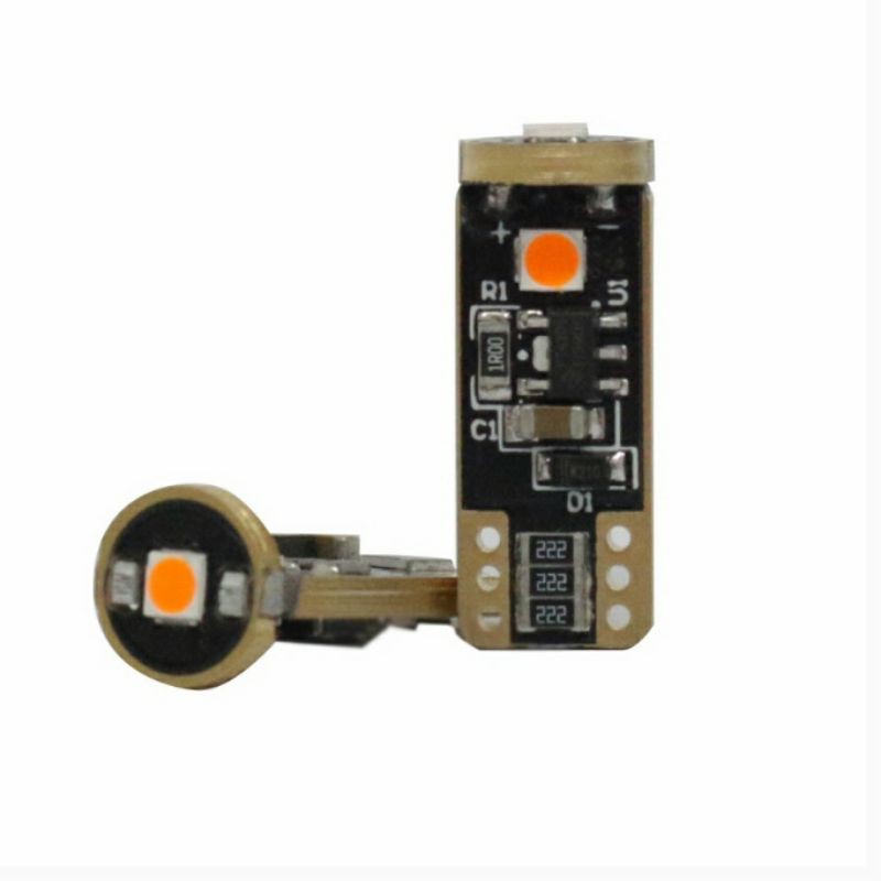 Lampu LED T10 Autovision Amber Bohlam T10 LED Canbus Lampu Senja