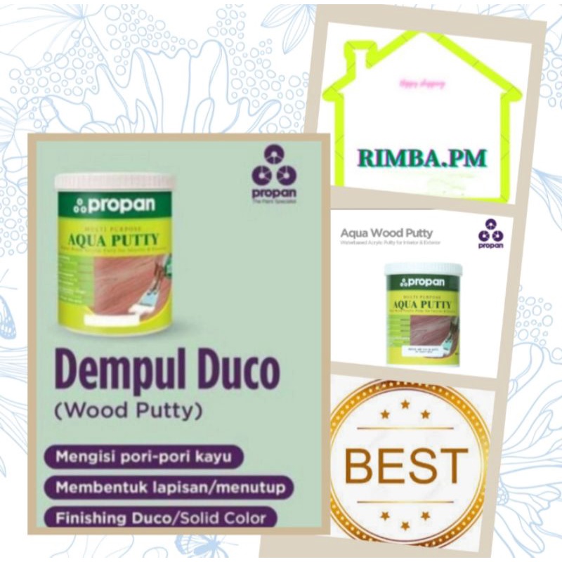 Propan dempul kayu waterbased aqua wood putty awp 919 1 kg