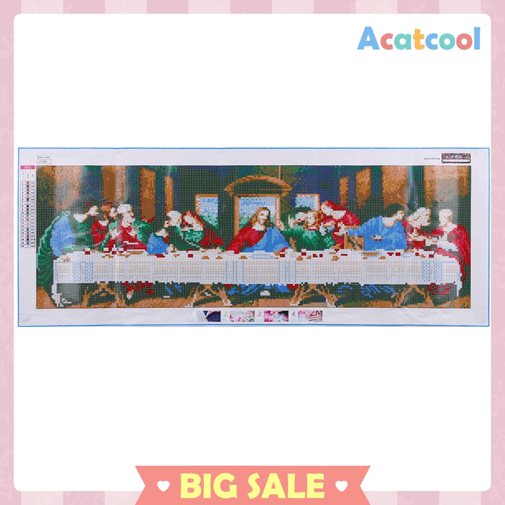 5D DIY Full Drill Diamond Painting The Last Supper Cross Stitch Embroidery