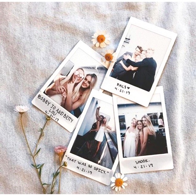 Cetak Foto Polaroid (Asli) Frame Putih Polos